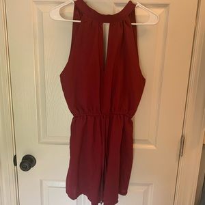 High Neck Key Hole Romper